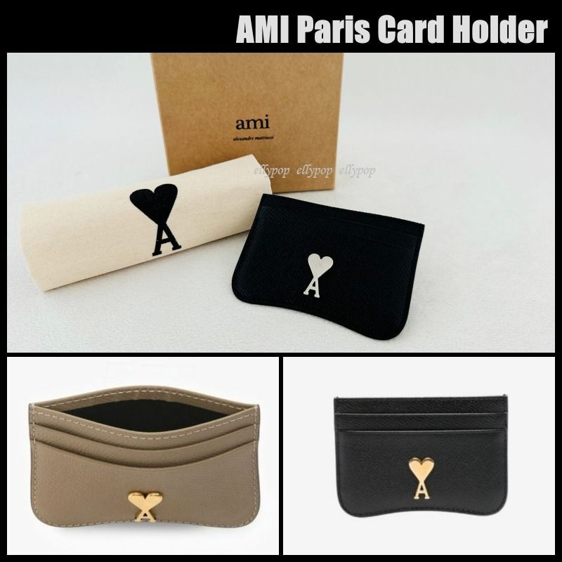 AMI Paris Card Holder Light Taupe アミパリス カード財布 (AMI PARIS