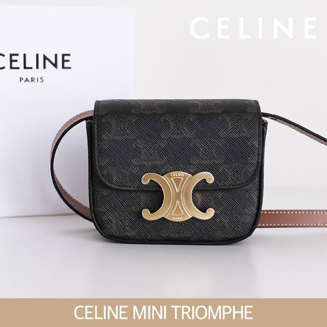 CELINE】セリーヌ トリオンフ キャンバス ミニ バッグ (CELINE