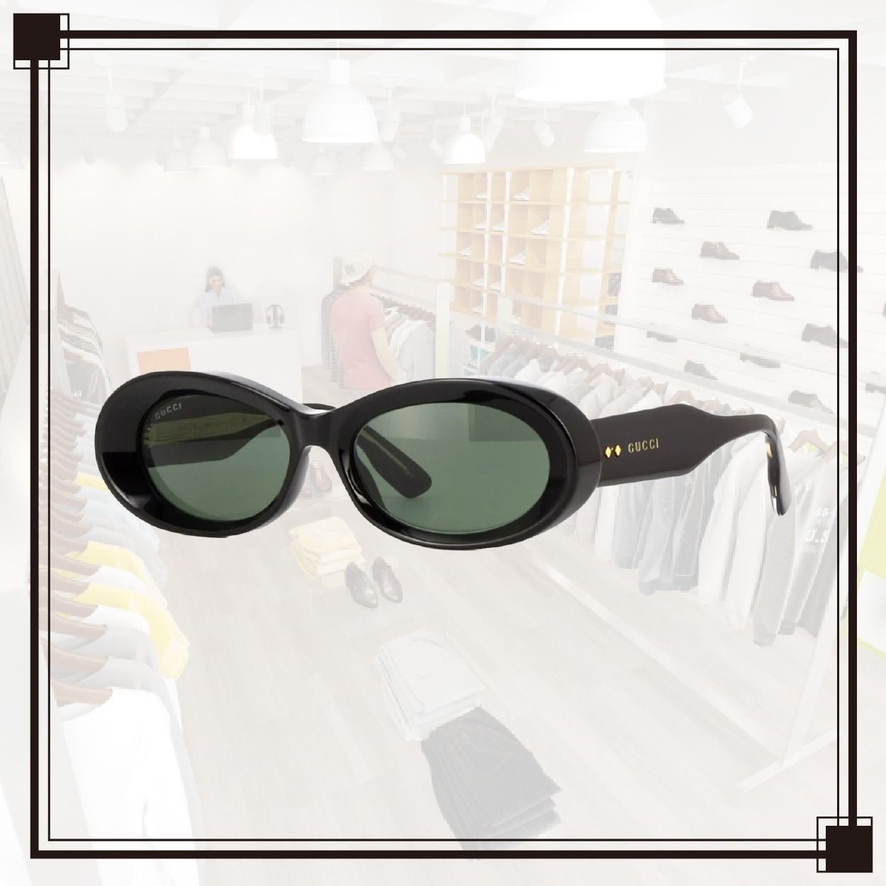 GUCCI(グッチ) GG1527S 001 ロゴ サングラス (GUCCI/サングラス