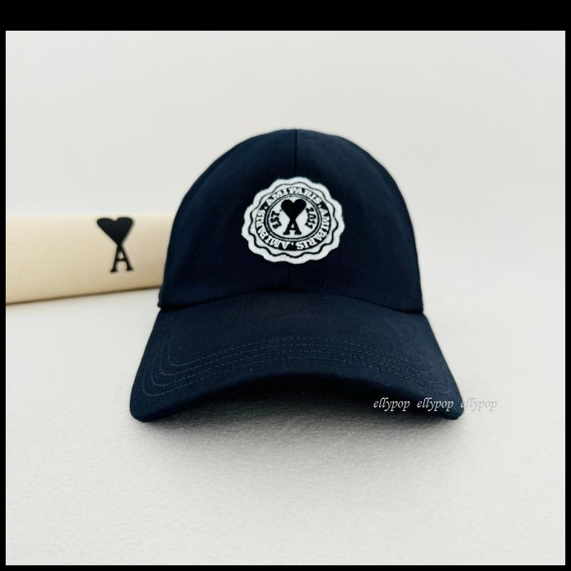 AMI PARIS Patch Cap Navy アミパリス ハート キャップ 帽子 (AMI