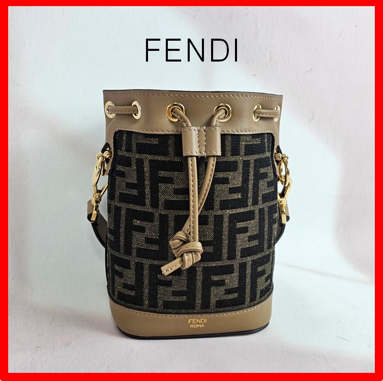 ☆【FENDI】☆フェンディ モン トレゾールミニバッグ ブラウン