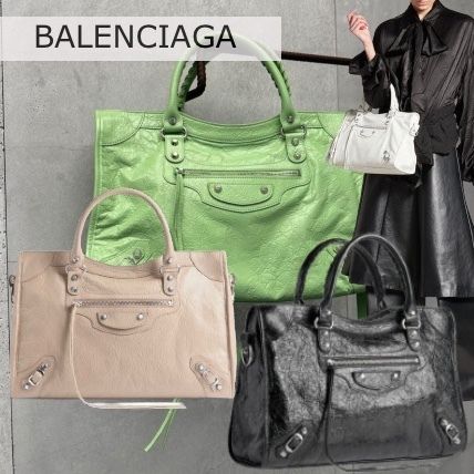 BALENCIAGA】LE CITY ショルダー バッグ レザー ロゴ M (BALENCIAGA