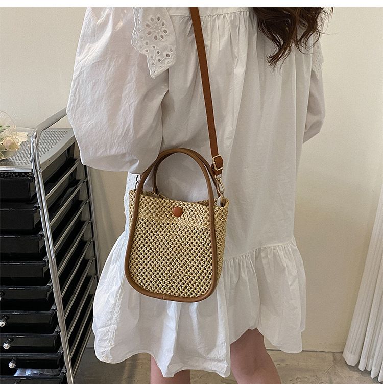 かごバッグ ショルダー 小さめ ミニバッグ 携帯 B3788 (かごバッグ