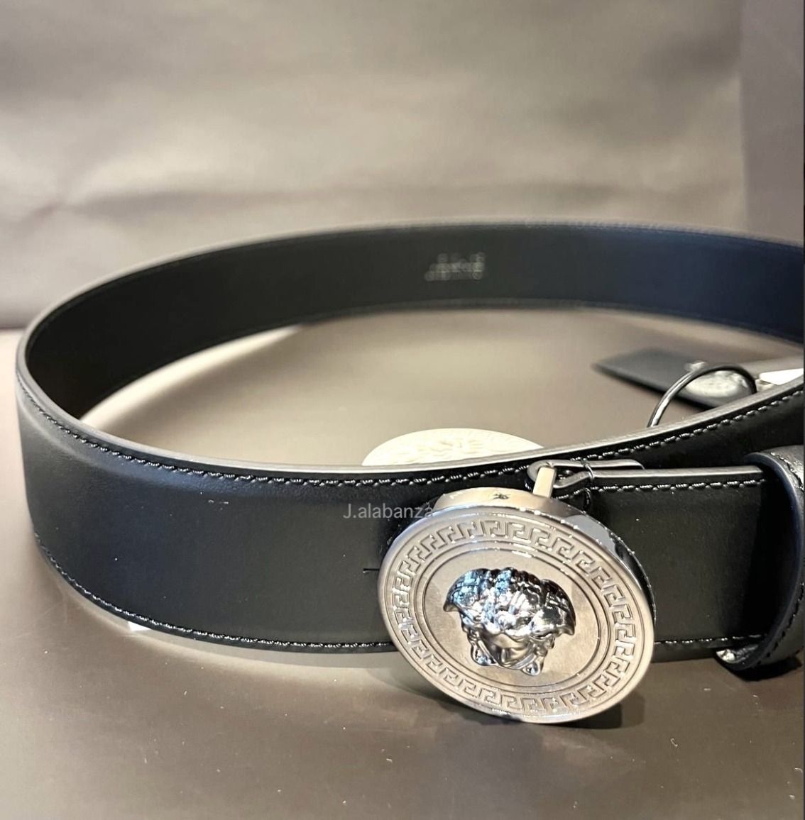 ヴェルサーチェ☆シルバーメデューサバックルベルト (VERSACE/ベルト