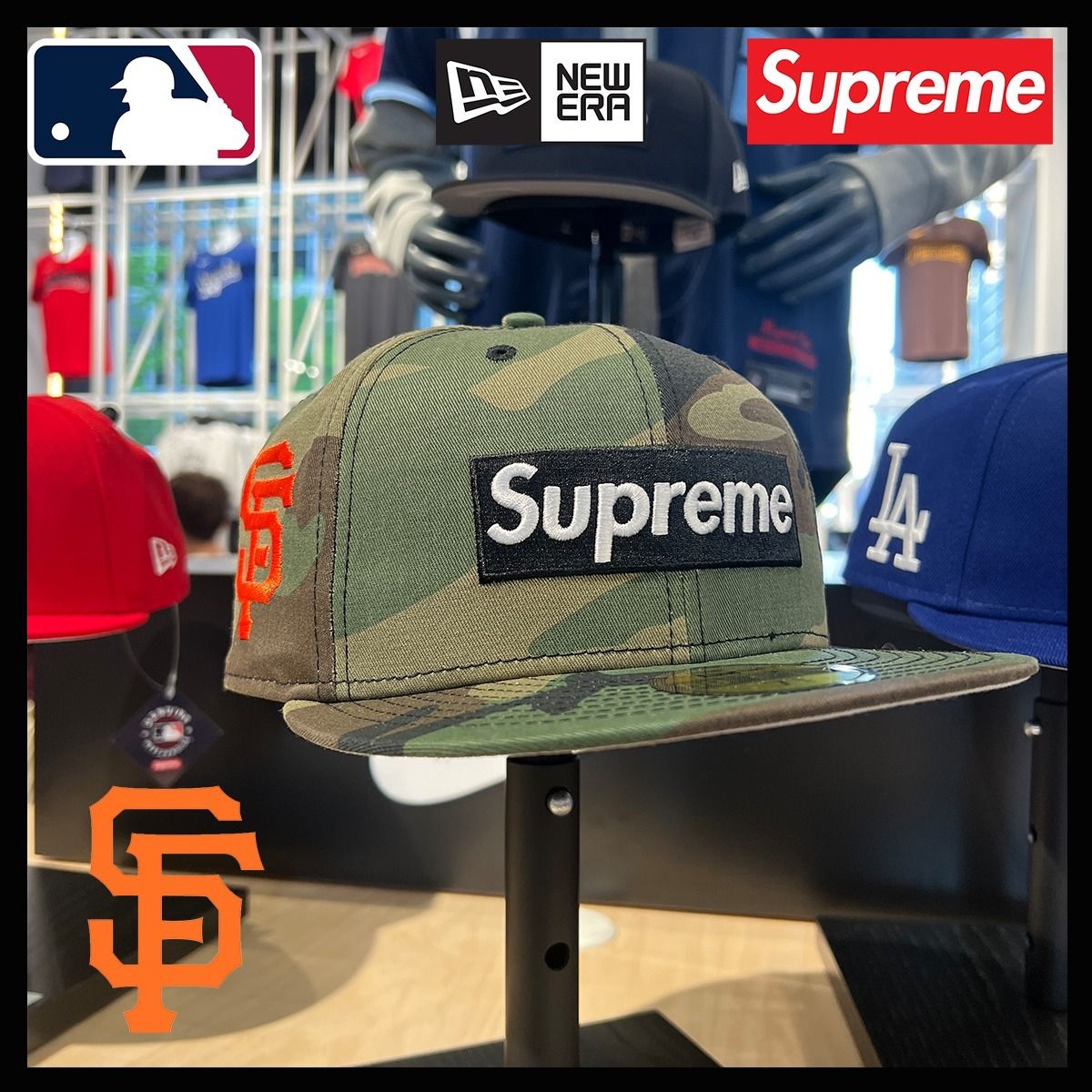 NY店舗完全限定☆New Era☆Supreme☆ジャイアンツ☆59FIFTY Cap (New