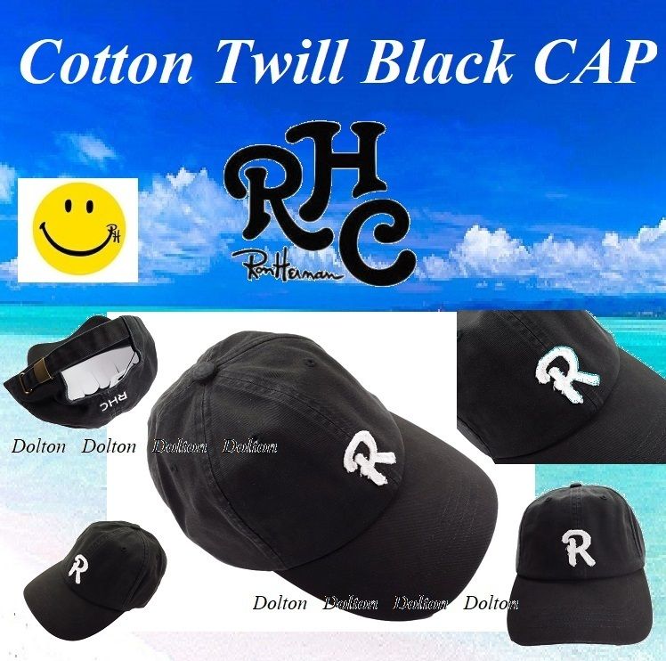 ロンハーマン / キャップ / RHC ロゴ / ブラック：Cotton Twill (Ron