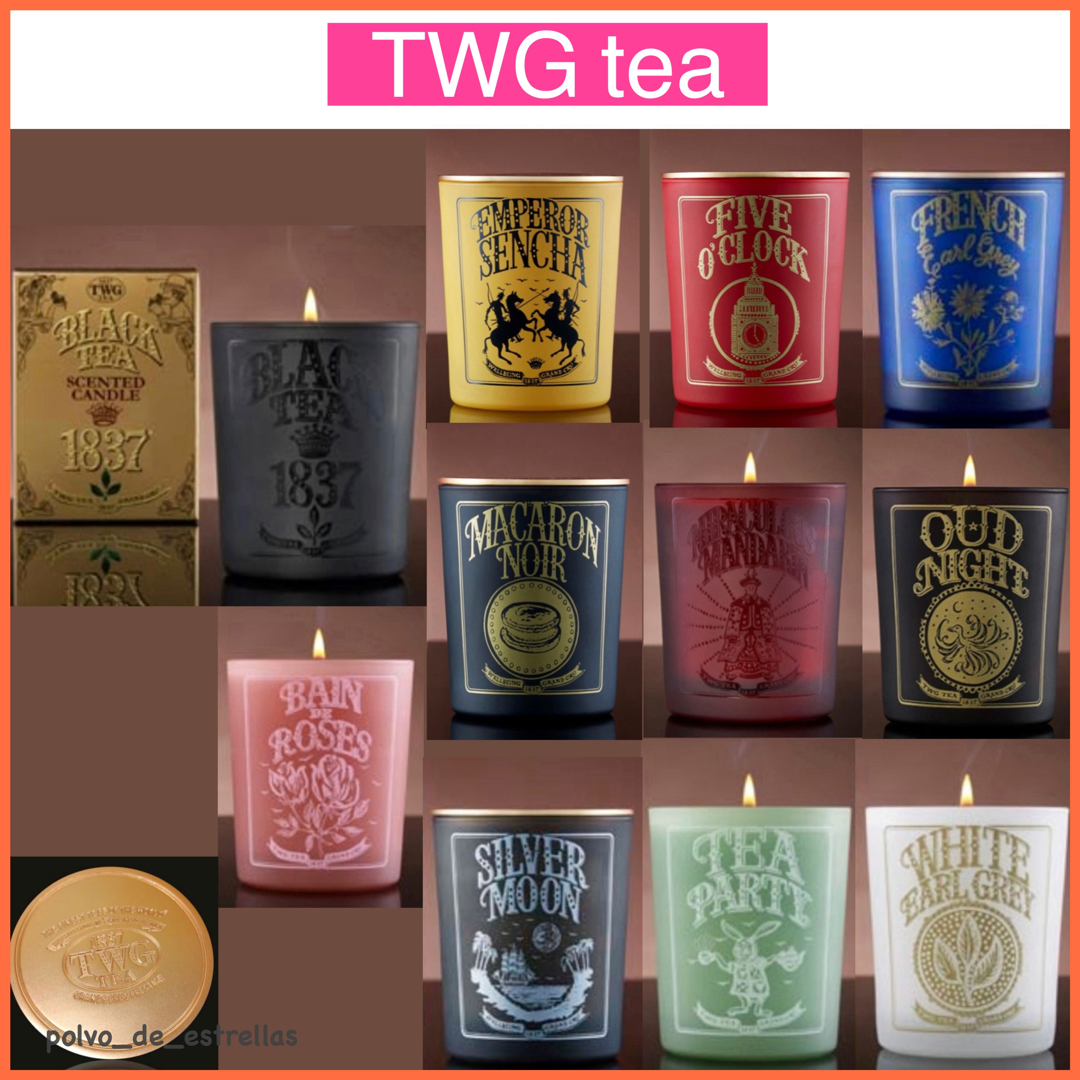 TWG tea 紅茶の香り キャンドル 60時間燃焼 関税込 国内配送 (TWG Tea