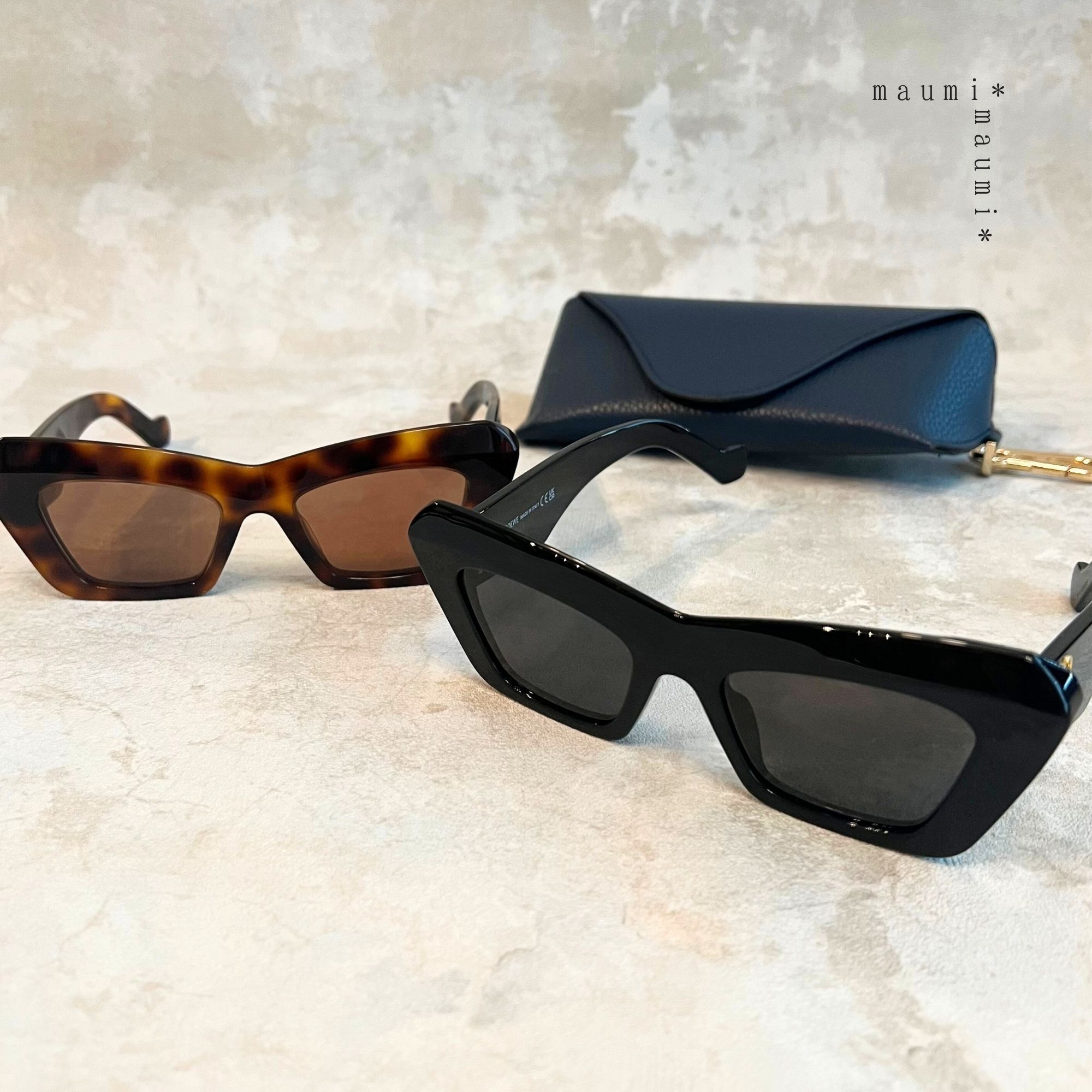 LOEWEロエベ アナグラムロゴ キャッツアイシェイプ サングラス (LOEWE