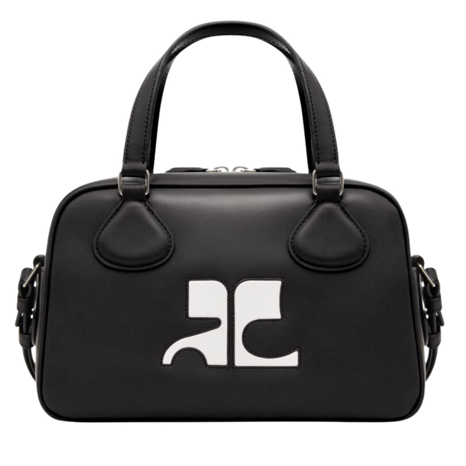 COURREGES クレージュ Reedition ロゴ ボーリング Bag バッグ