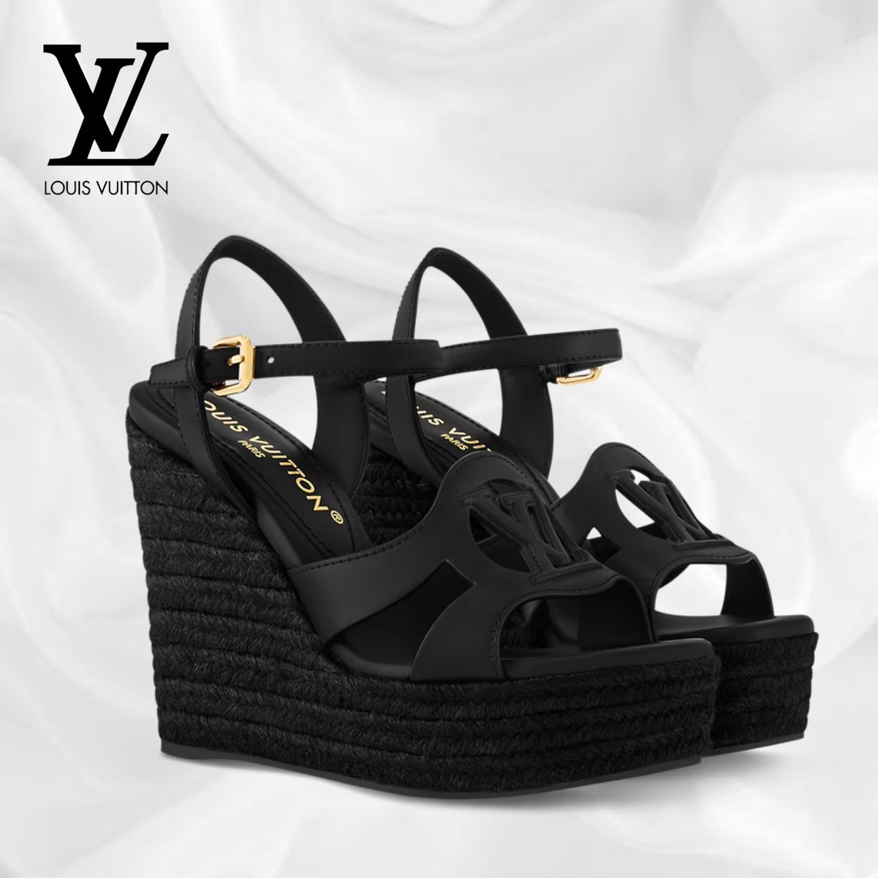 スタイルUP♪】ルイヴィトン サンダル 厚底 ウェッジソール (Louis