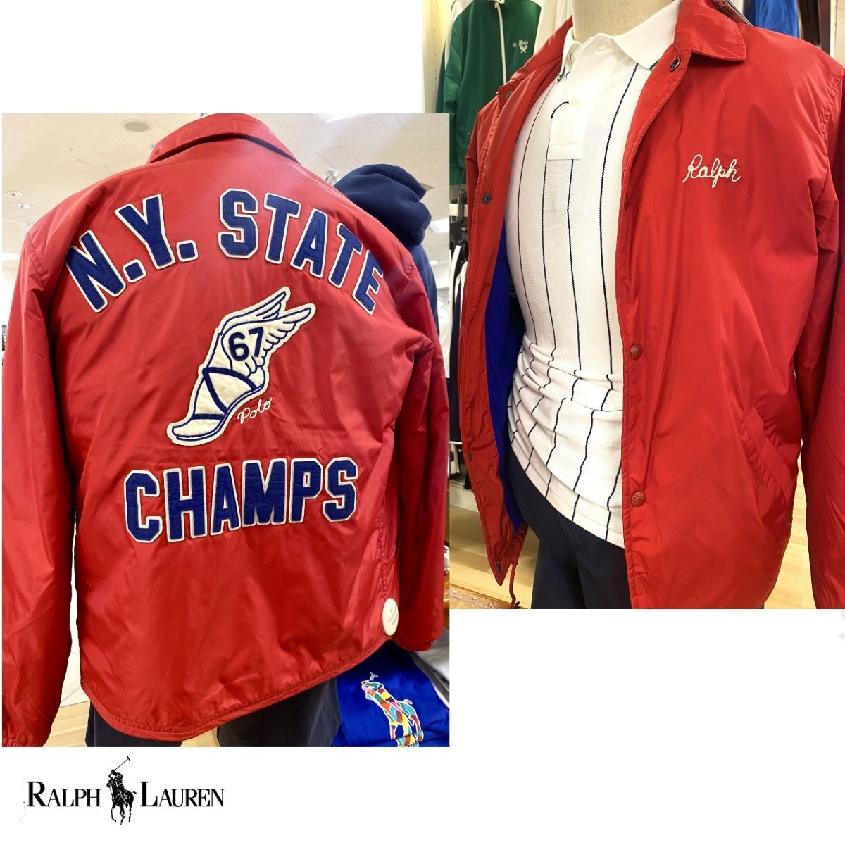 ポロラルフローレン ウォーターリペラント コーチ ジャケット (Ralph