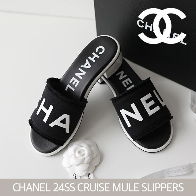 CHANEL】シャネル ロゴ ミュール サンダル (CHANEL/サンダル・ミュール