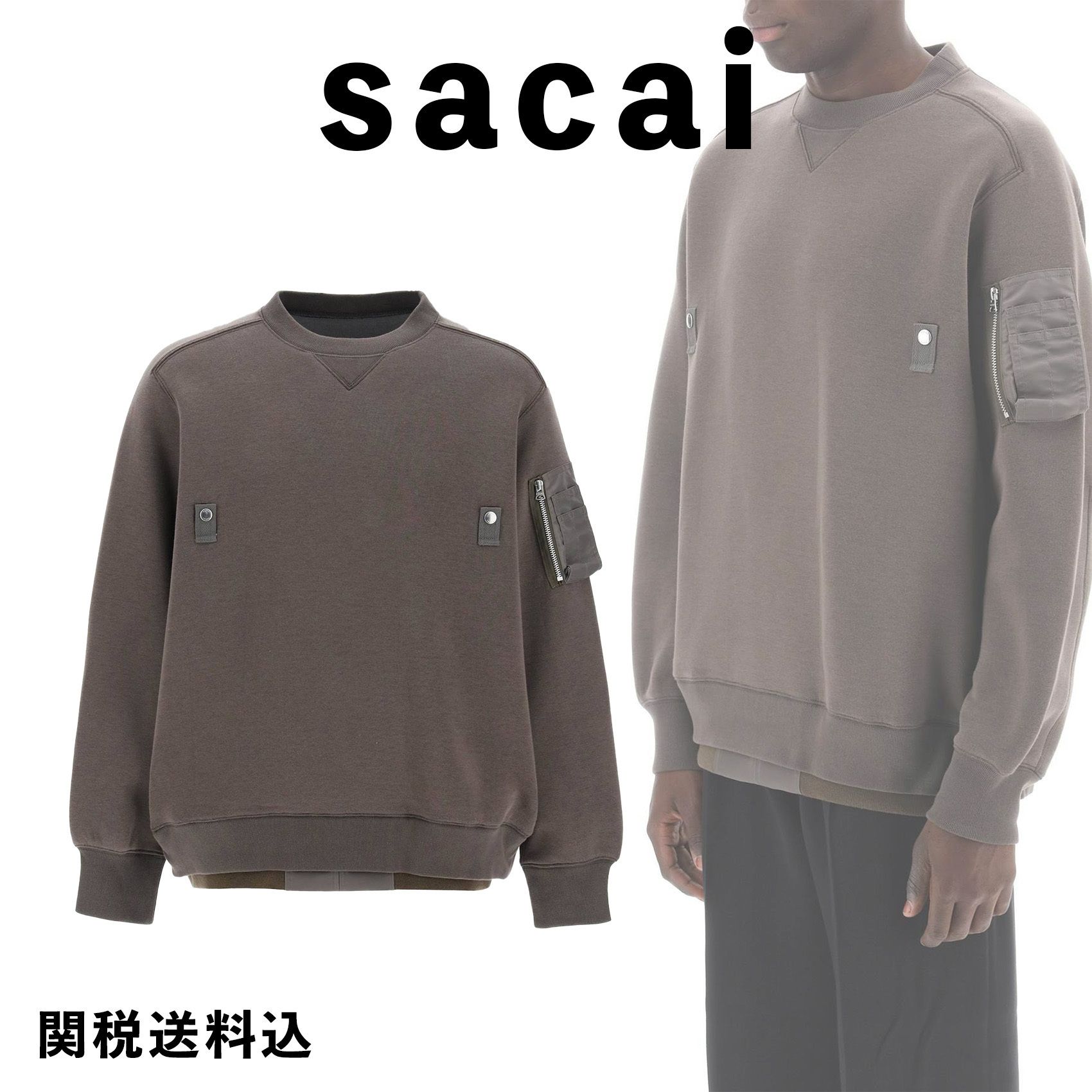 sacai】スウェットシャツ【関税送料込】 (sacai/スウェット