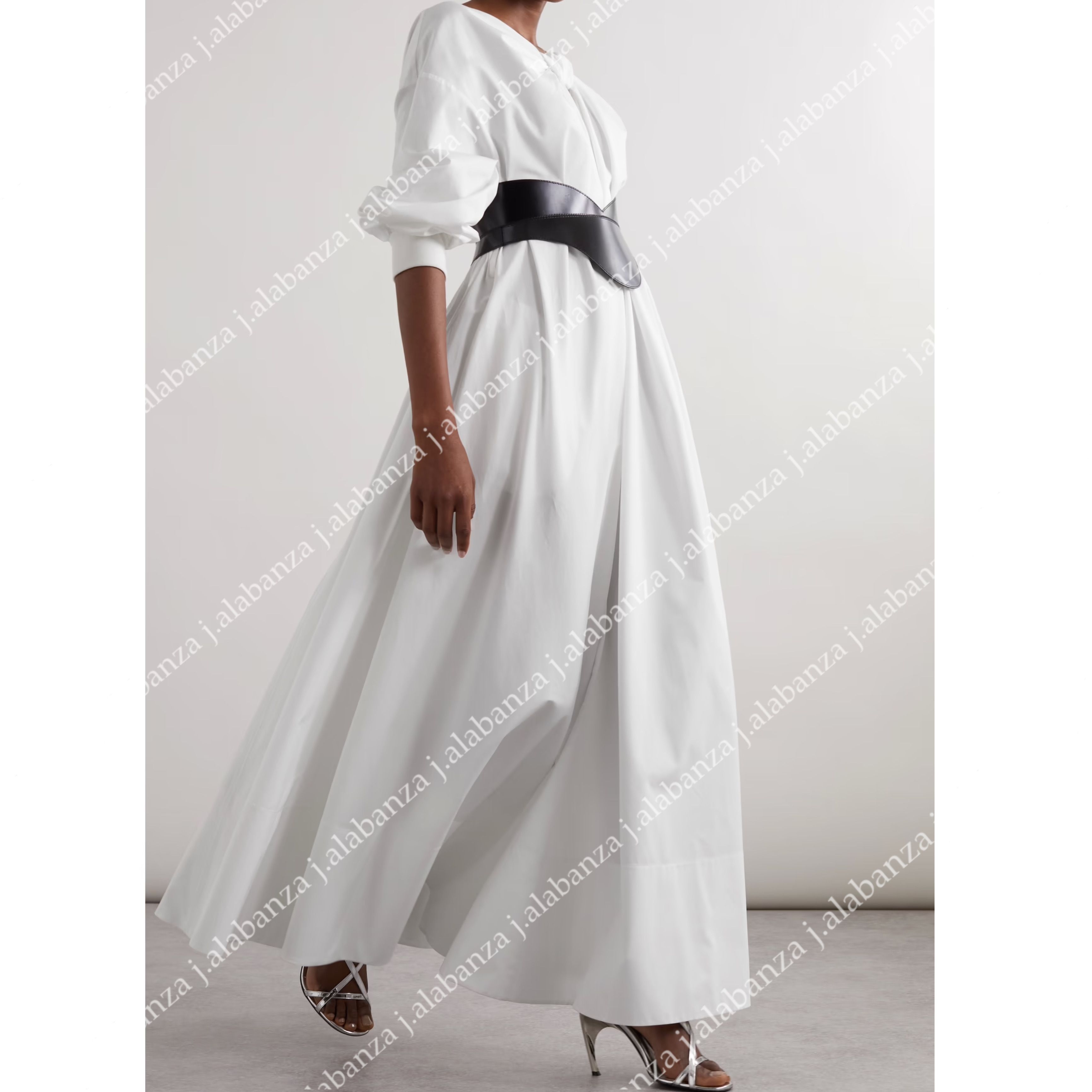 アレキサンダーマックイーン☆ベルト付 コクーン ミディドレス