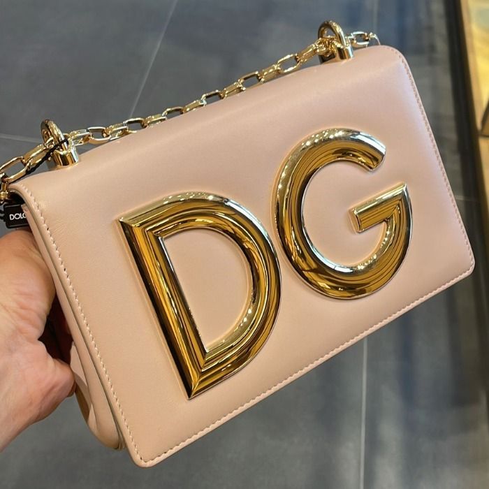 希少 DOLCE&GABBANA ドルガバ DG レザー ショルダー ミニバッグ (Dolce