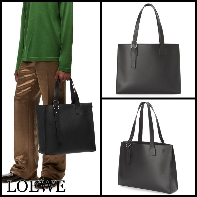関税込】人気◇LOEWE ロエベ◇アナグラム レザー トートバッグ (LOEWE