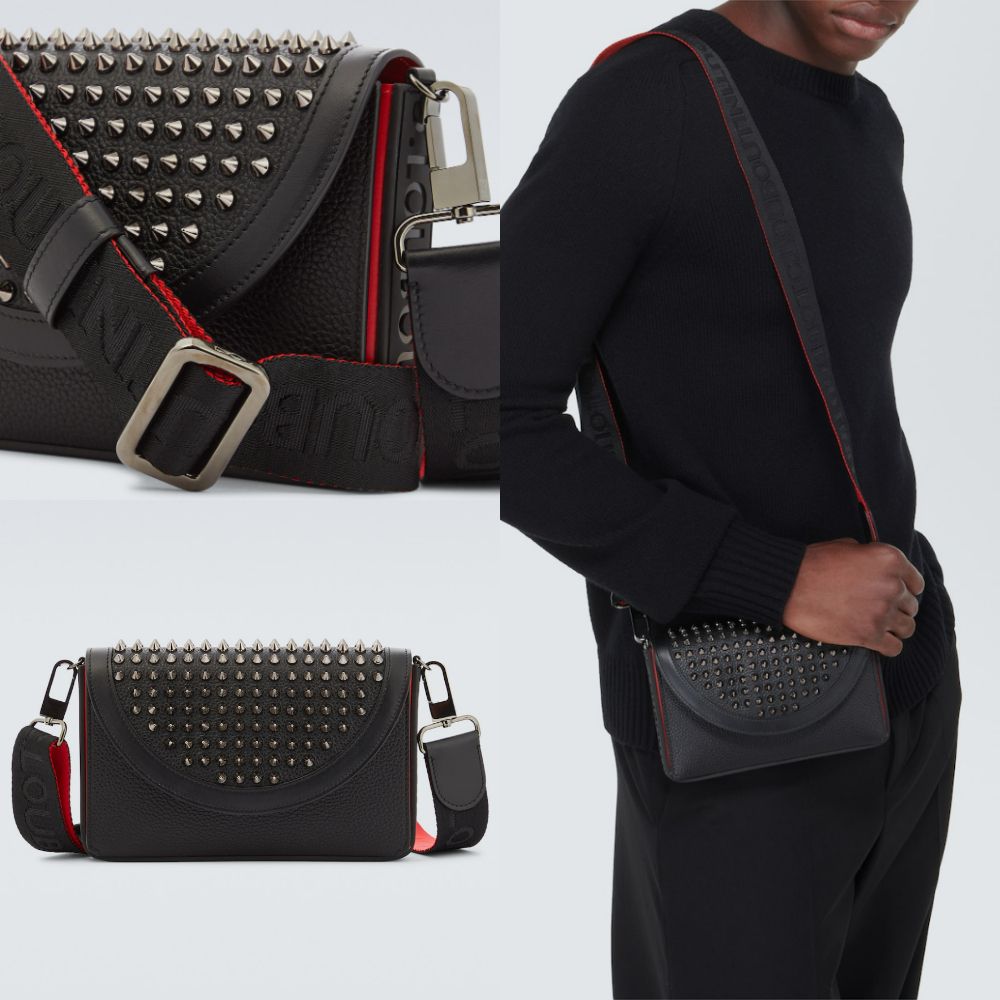 新作*ルブタン*レザー製メッセンジャーバッグ Explorafunk (Christian