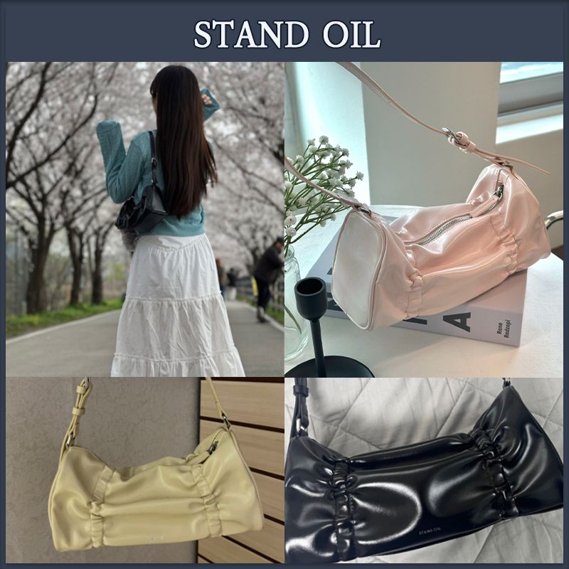 STAND OIL】☆安全発送・人気☆Pleats Bag (STAND OIL/ショルダー