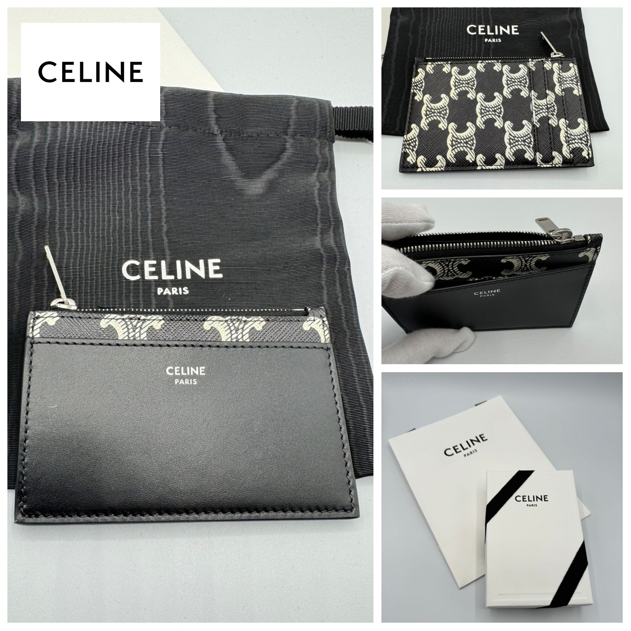 ☆在庫有☆国内発送☆セリーヌ トリオンフ カードホルダー (CELINE