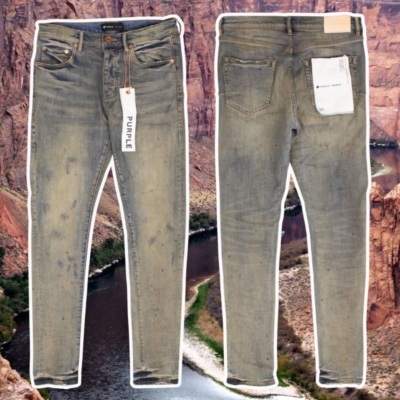 PURPLE BRAND】オイルリペアダメージ加工♪ スキニー ジーンズ (PURPLE