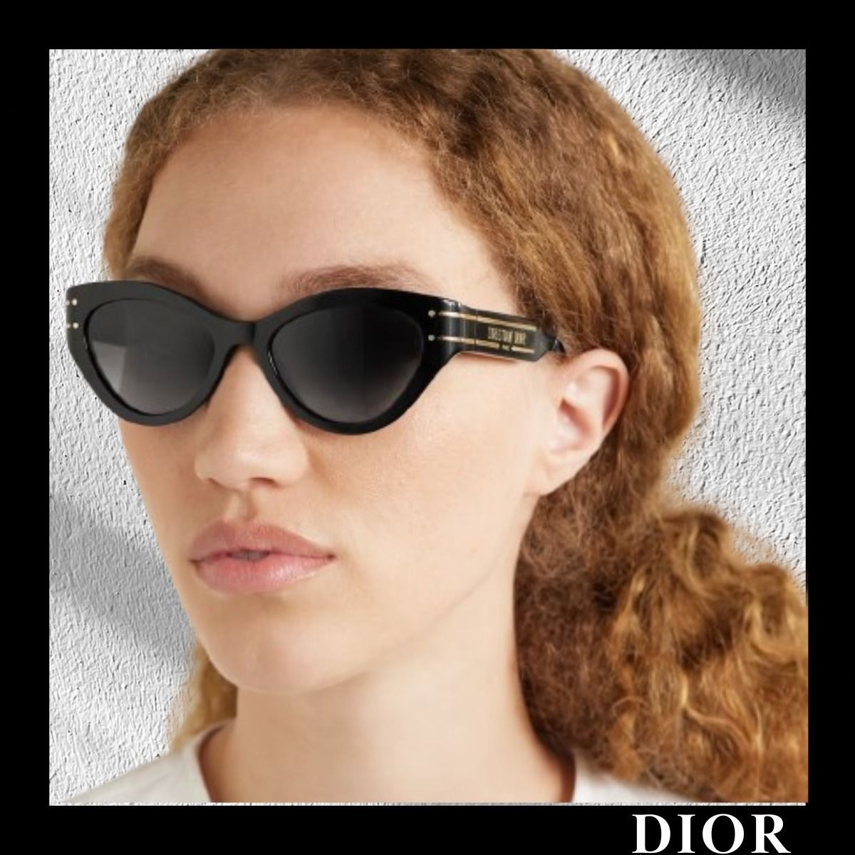 送料・関税込み＊DIOR キャットアイ アセテートサングラス (Dior
