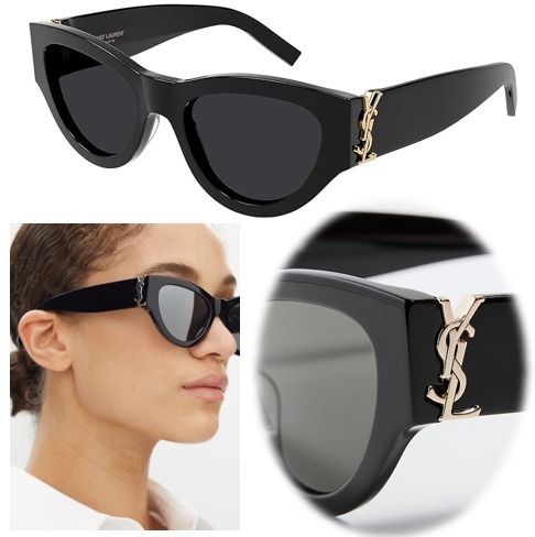 Saint Laurent YSLロゴ キャットアイ サングラス 関税送料込 (Saint