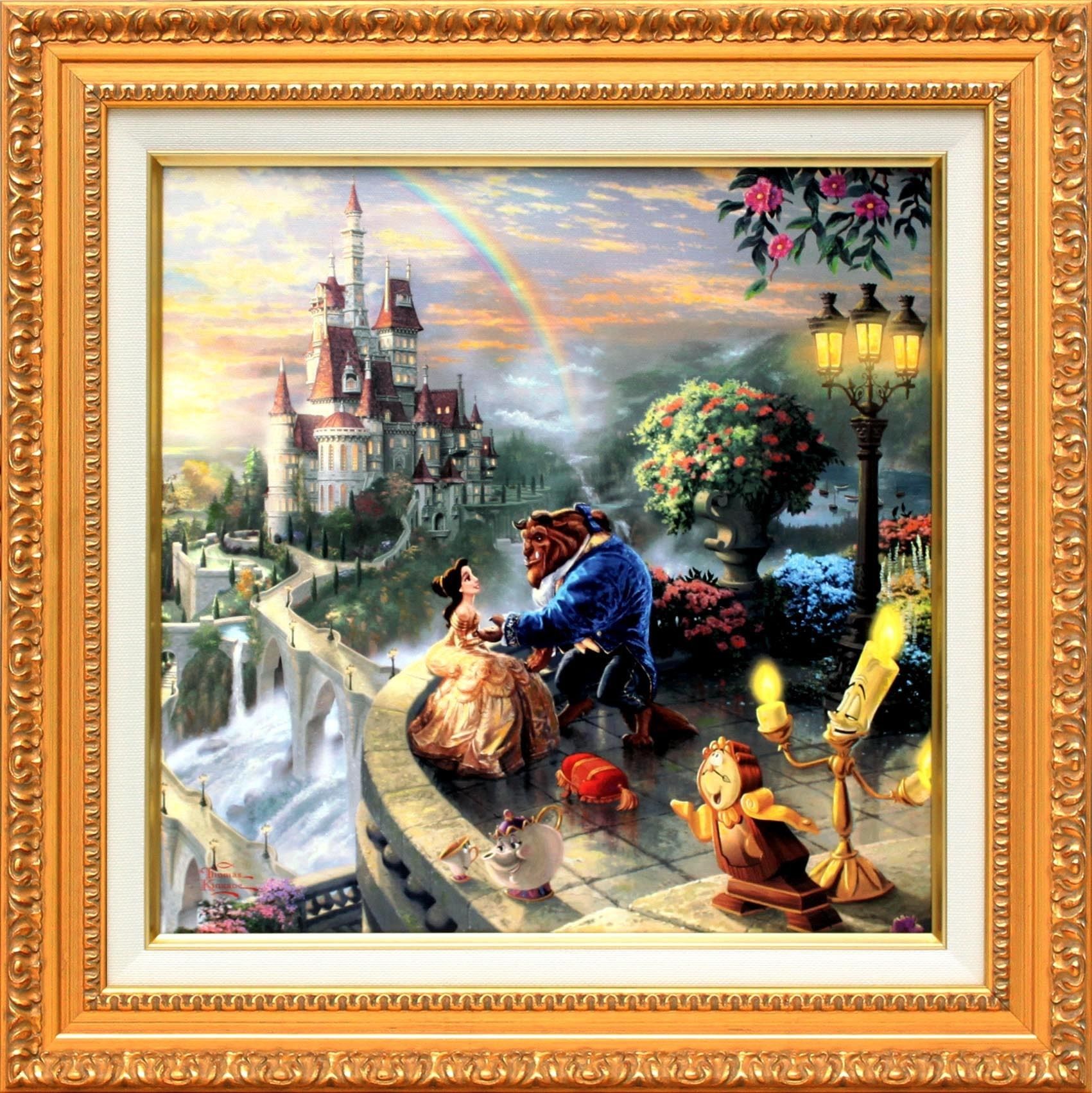 ディズニー絵画「美女と野獣/フォーリン・ラブ」 (Disney/キャンバス