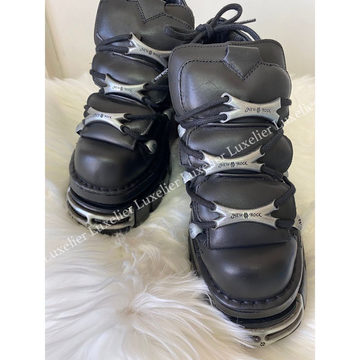 NEW ROCK】ニューロック M-106-S112 レースアップ ブーツ (NEWROCK