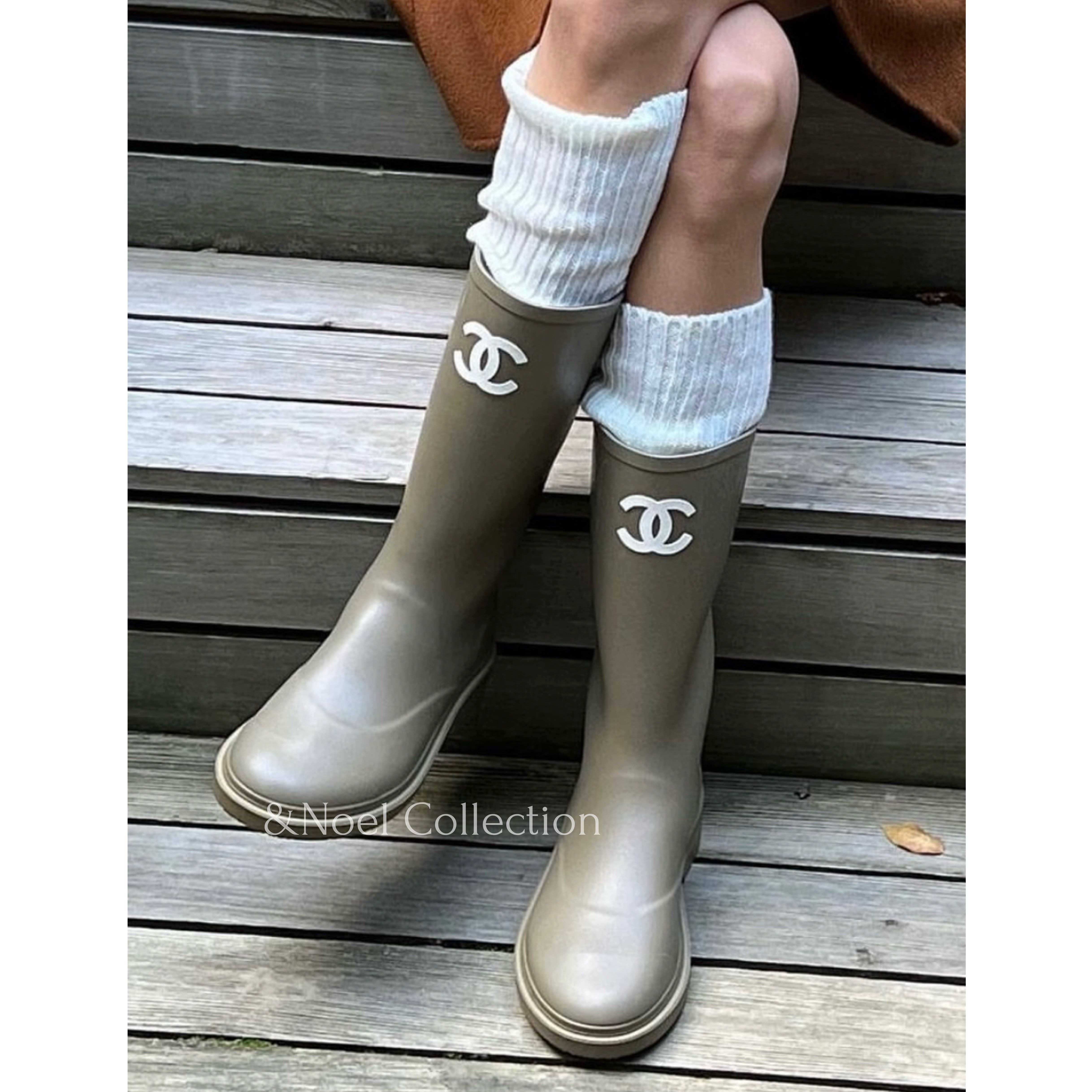 雨の日はコレ♡】CHANEL *ラバーロング*レインブーツ3色 (CHANEL