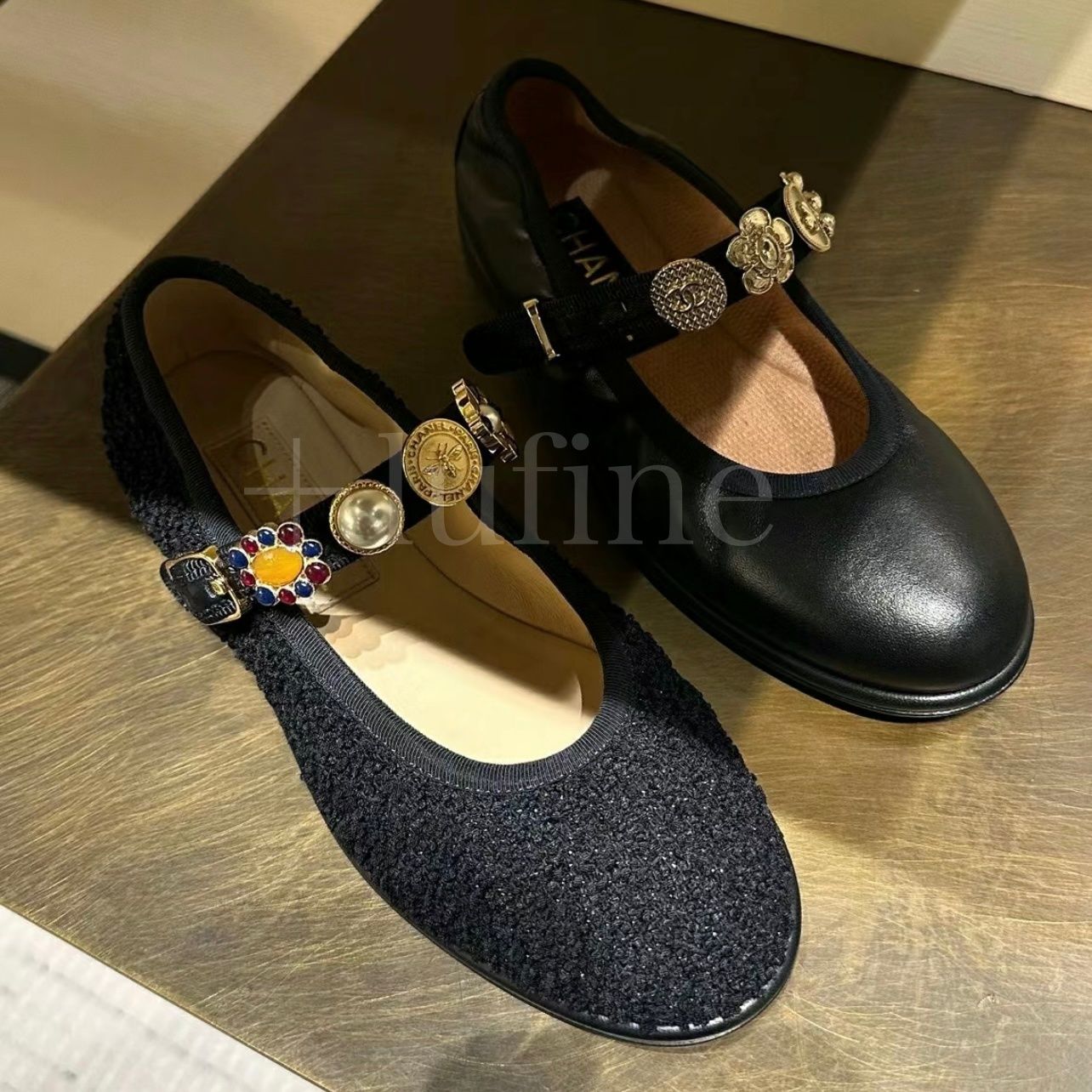 女性らしさを引き立てる♪】CHANEL メリージェーン ツイード (CHANEL