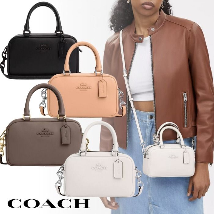 国内発送『COACH』サッチェルクロスボディ 2WAY肩掛け＆斜め掛け