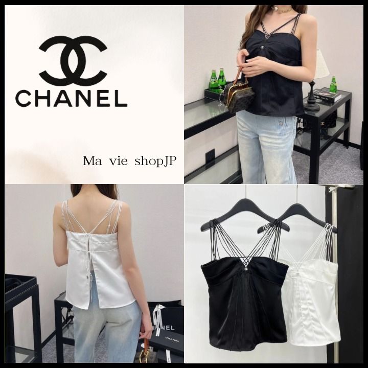 CHANEL ホワイトキャミソール サイズ36