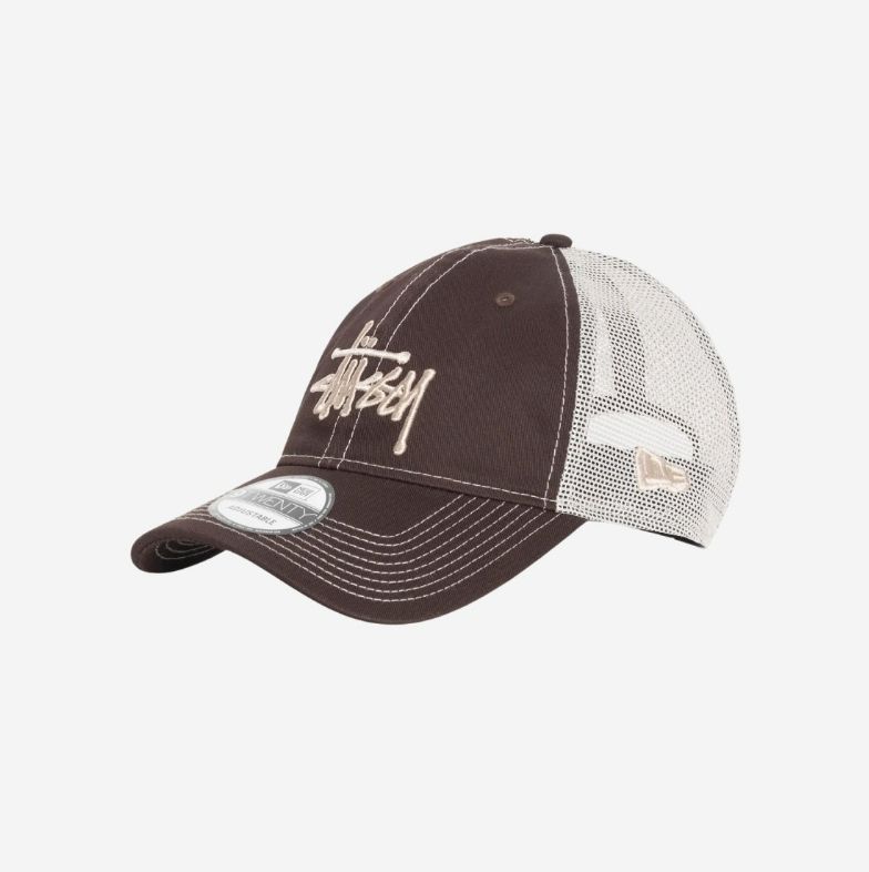 ステューシー】Stussy New Era 9twenty Basic Trucker Brown (STUSSY