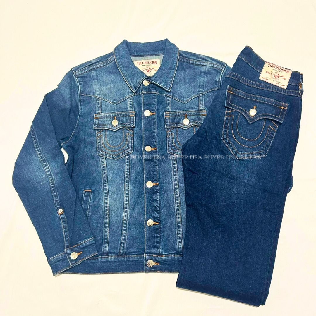 お買得☆上下セット【TRUE RELIGION 】デニム ジャケット+パンツ (TRUE
