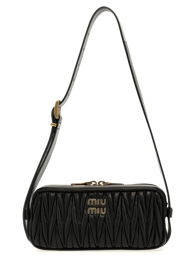 送料関税込☆MIU MIU☆マテラッセ レザー ショルダーバッグ☆ (MiuMiu