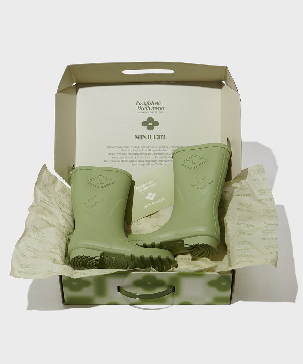 Rockfish Weatherwear】 花柄レインブーツ・ショート (Rockfish