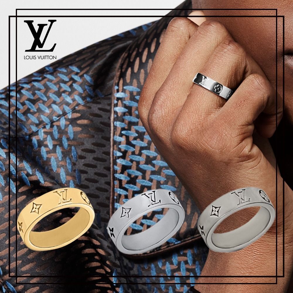 すぐ届く＊国内発送＊【Louis Vuitton】モザイク シン リング (Louis