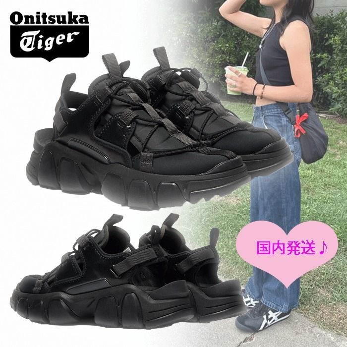 国内即発【オニツカタイガー】DENTIGRE CAGE ブラック サンダル