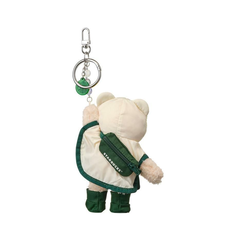 韓国スタバ HUNTER☆Rainy Bearista Keychain(Cream)ベアリスタ