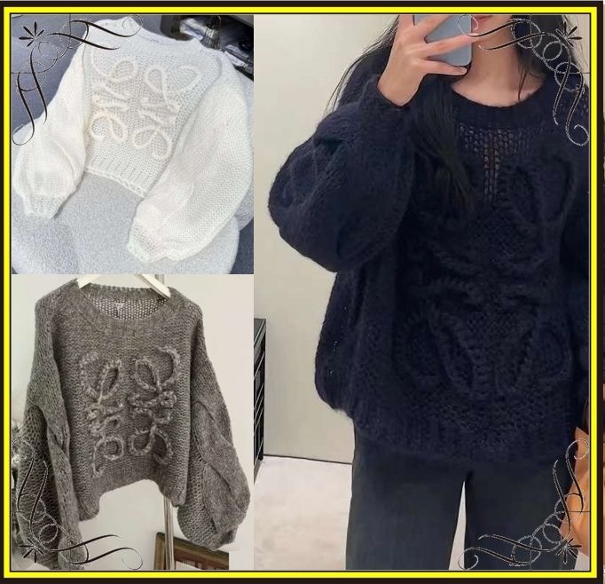 LOEWE】ロエベ アナグラム セーター モヘア (LOEWE/ニット・セーター