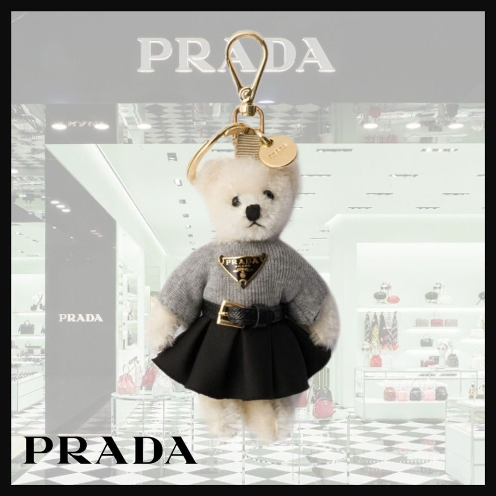 PRADA ☆パンダ型＆テディベア チャーム キーホルダー ストラップ 専用
