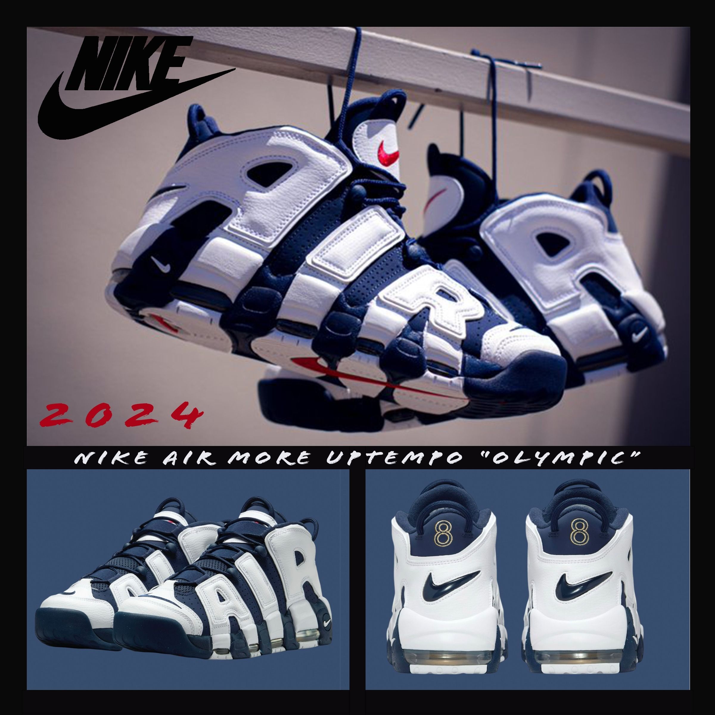 2024】Nike Air More Uptempo 96 “Olympic” モアテン パリ (Nike