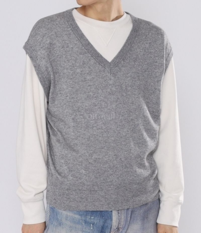 AURALEE｜VESTS (Super Fine Cashmere Silk Knit Vest Top T (AURALEE