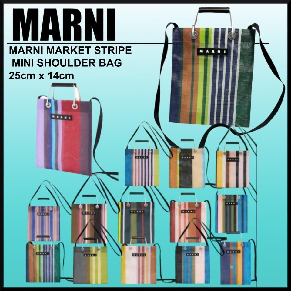 人気☆MARNI MARKET STRIPE MINI SHOULDER BAG ショルダー 2way (MARNI