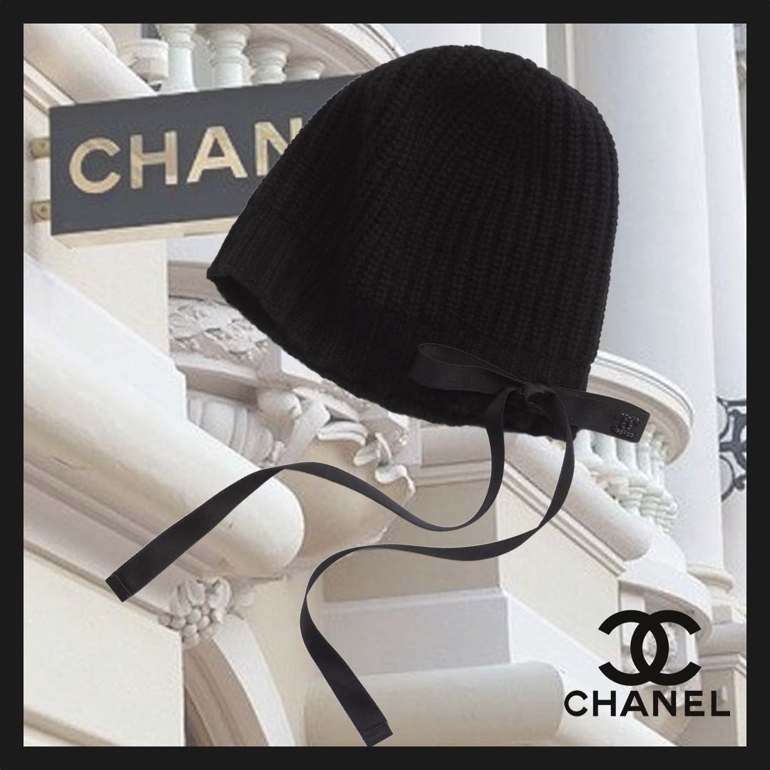 CHANEL】ニットキャップ【リボン】 (CHANEL/ニットキャップ・ビーニー