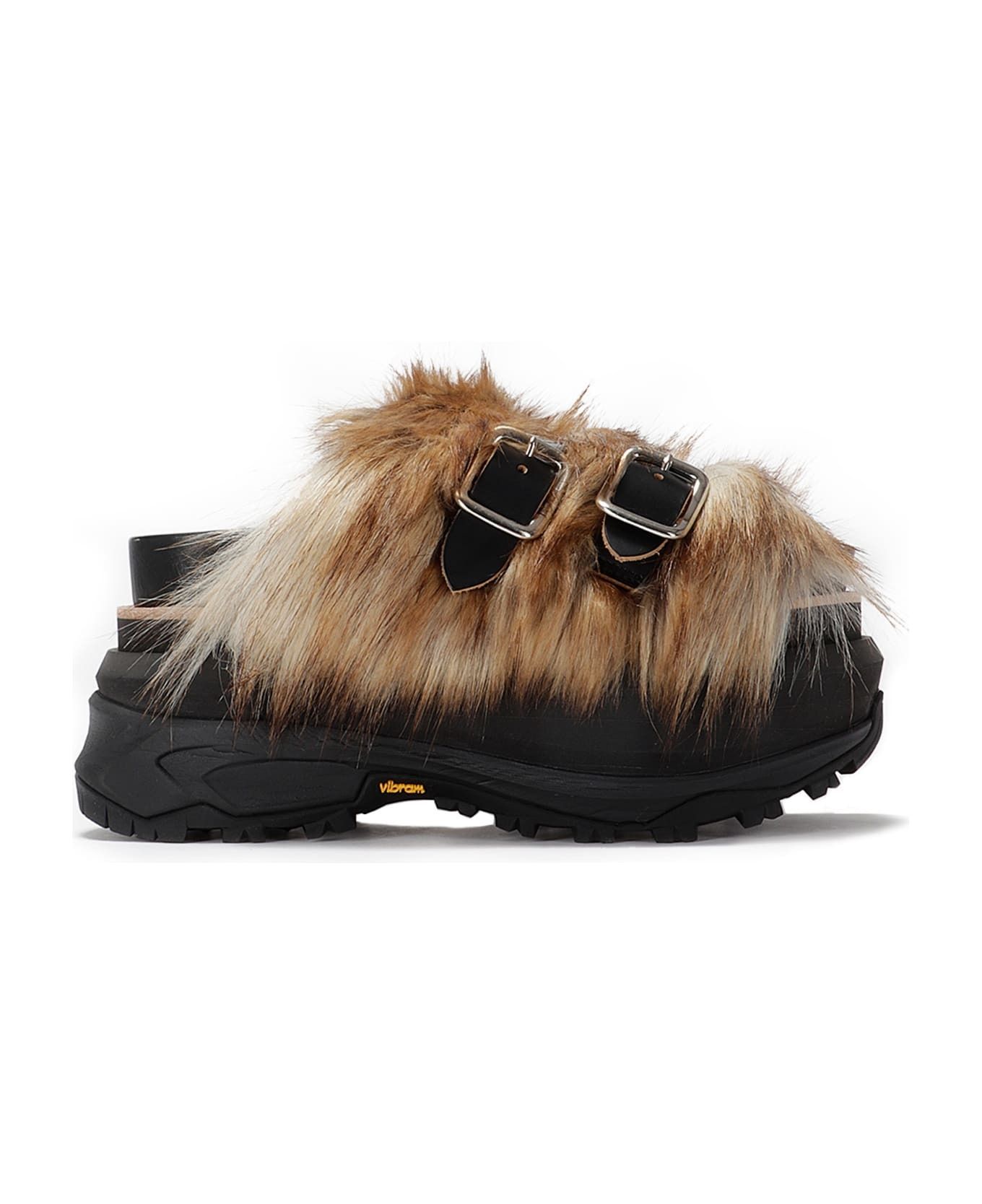 関税・送料込】sacai AW24 フェイク ファー サンダル (sacai/サンダル