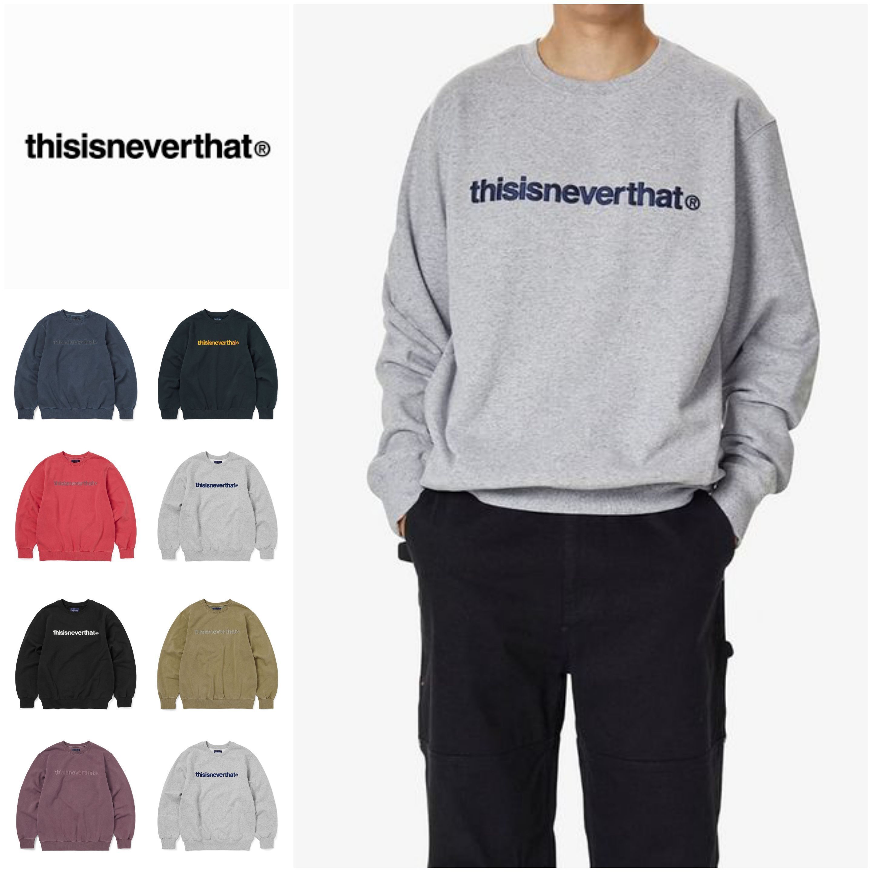 さらに100円引き◇thisisneverthat◇T-Logo Crewneck (thisisneverthat