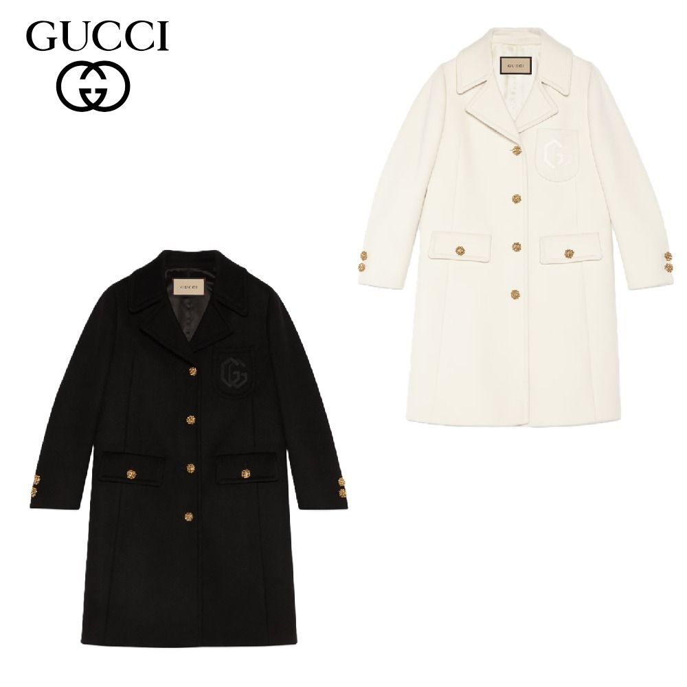 2025SS グッチ ダブルG エンブロイダリー ウール コート (GUCCI/コート
