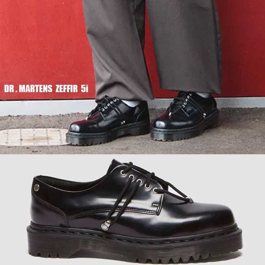Dr Martens☆ZEFFIR 5i☆5ホール☆ブラック系 (Dr.Martens/ドレス
