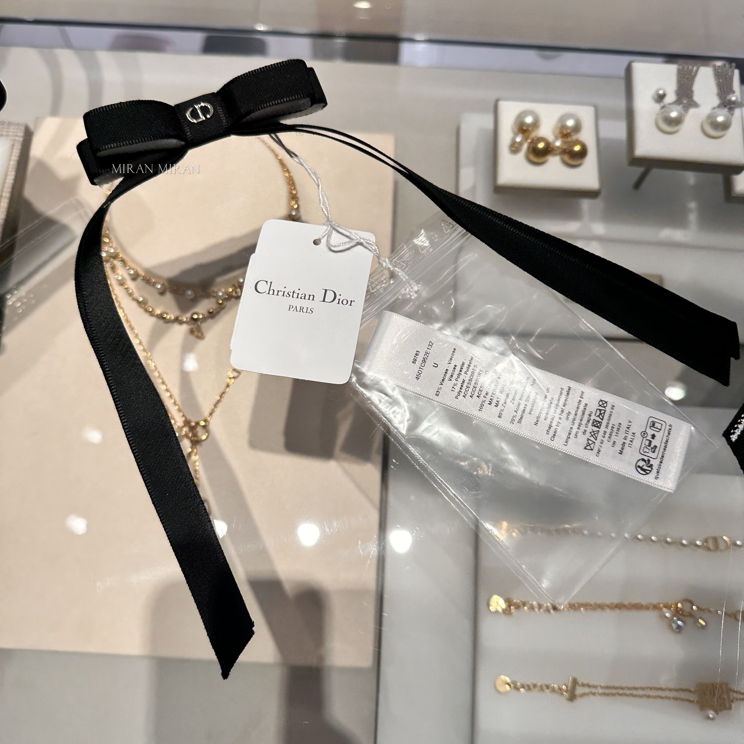 追跡付き発送【Dior】 Dior Twist リボンバレッタ (Dior/ヘア